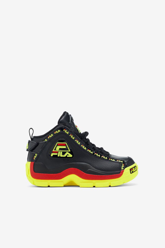 Fila Trainers Kids Black Grant Hill 2 Repeat - Ireland 14053-KYEV